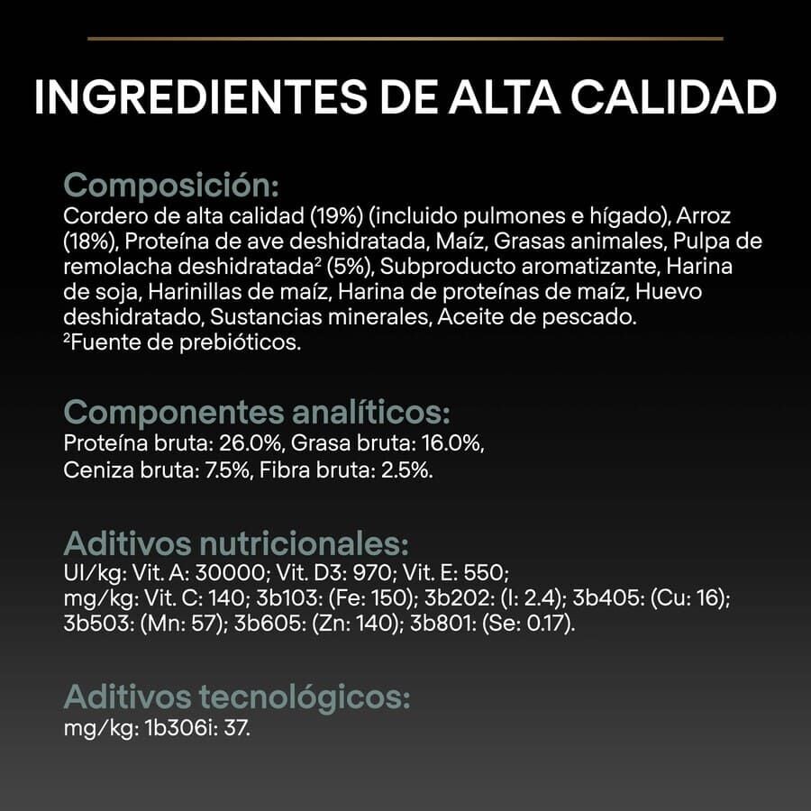 16.5 kg (14 + 2.5 kg &iexcl;gratis!) Pro Plan Adult Medium Digesti&oacute;n Cordero pienso para perros, , large Imagen numero 4